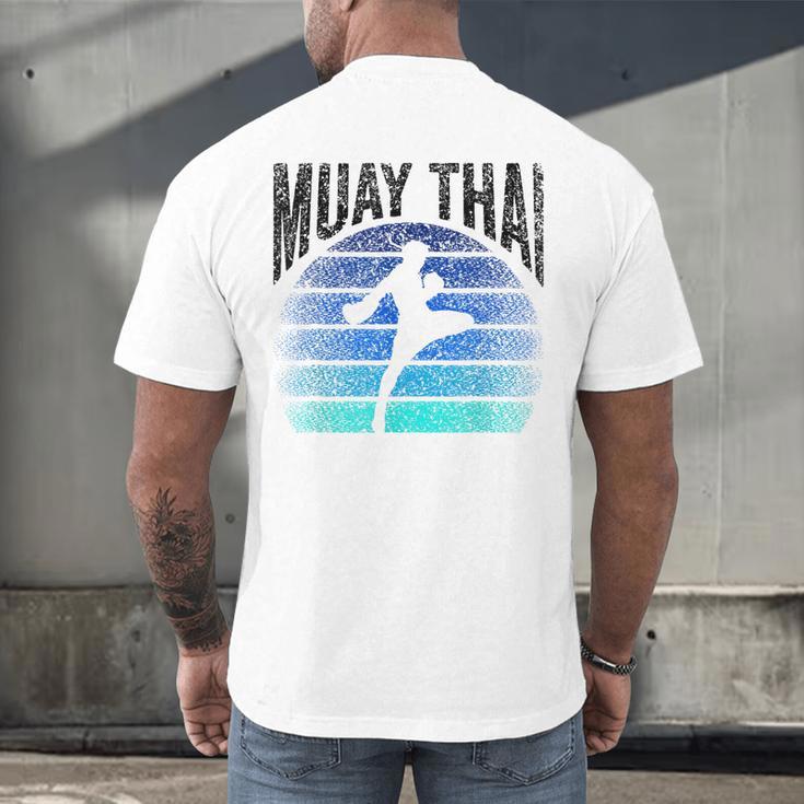 Muay Thai Hobby Fighter Martial Arts Boxing Men's Back Print T-Shirt