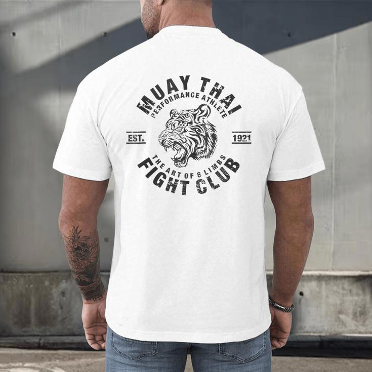 Muay Thai Kickboxing Eight Art MMA Men's Back Print T-Shirt