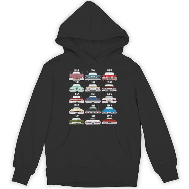 59 61 62 3 64 65 67 69 Evolution Of Impala Hot Rod Vintage Hoodie