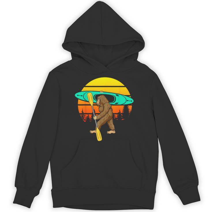 Bigfoot Kayak Paddling Lake Rafts Inflatable Canoe Sasquatch Unisex Hoodie