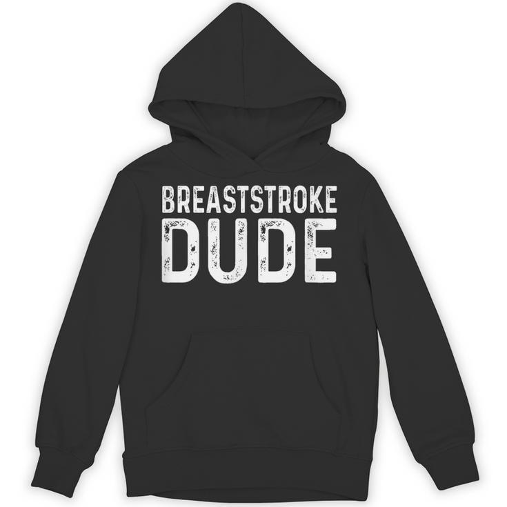 Breaststroke Swimming Dude Distressed Swim Swimmer Pool Unisex Hoodie