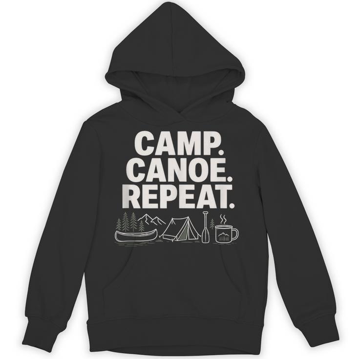 Camp Canoe Repeat Outdoor Adventure Unisex Hoodie