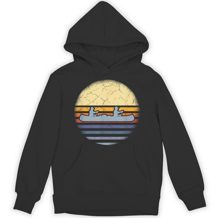 Canoe Canoeing Vintage Sunset Unisex Hoodie