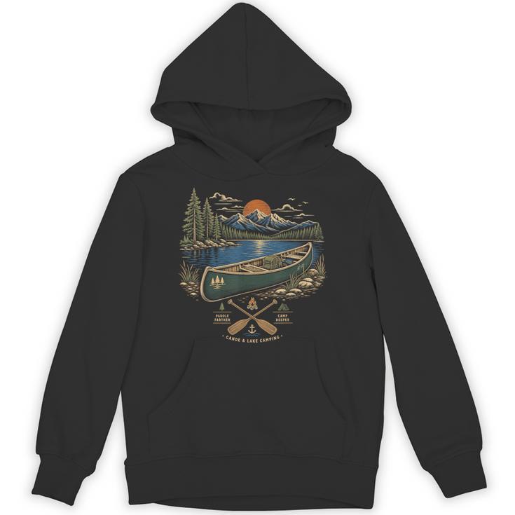 Canoe And Lake Camping Paddle Camp Unisex Hoodie