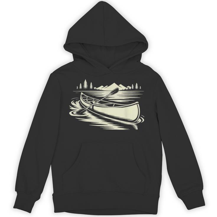 Canoe Tripper Loading Portage Pack First Light Unisex Hoodie