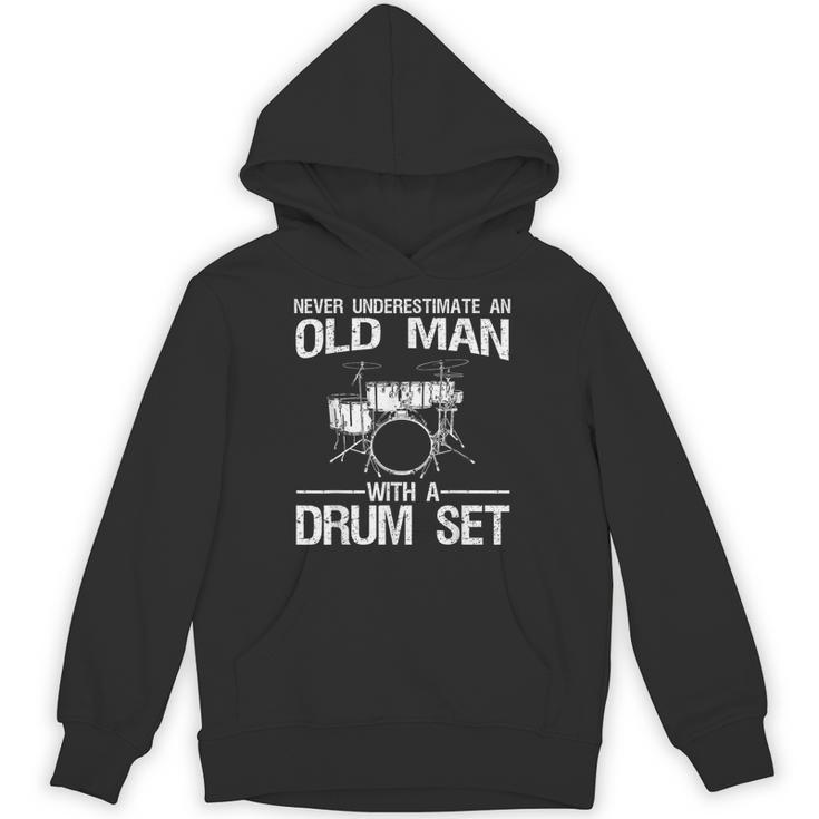 Cool Drummer Art Men Dad Drum Set Player Drum Kit Musician Unisex Hoodie