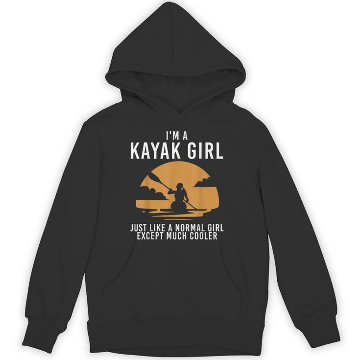 Cool Kayak For Women Girls Kayaker Canoe Kayaking Paddle Oar Unisex Hoodie