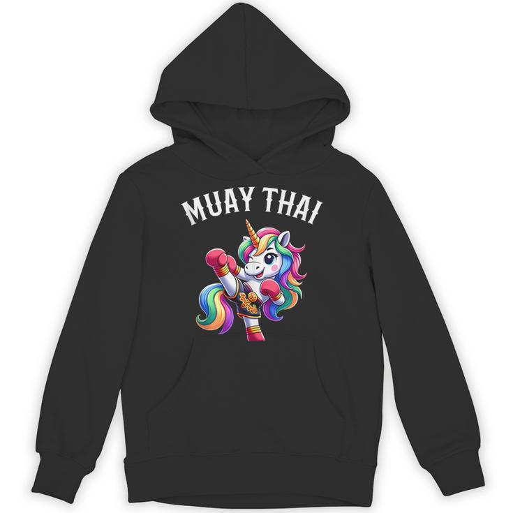 Cute Muay Thai Unicorn Unisex Hoodie