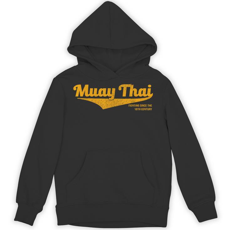 Distressed Muay Thai Kickboxing MMA BJJ Thailand T-Shirt Unisex Hoodie