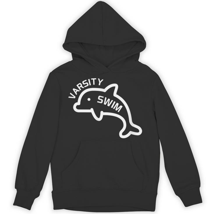 Dolphin Dolfin Varsity Swim Swim Team Swim Club Swimming Unisex Hoodie