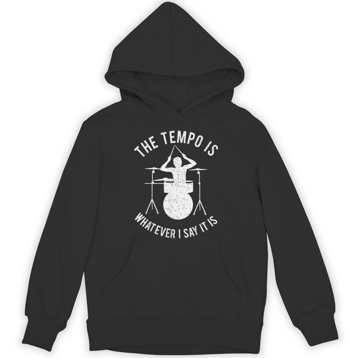 Drum Kit Graphic For a Drummer With Percussion Instruments Unisex Hoodie