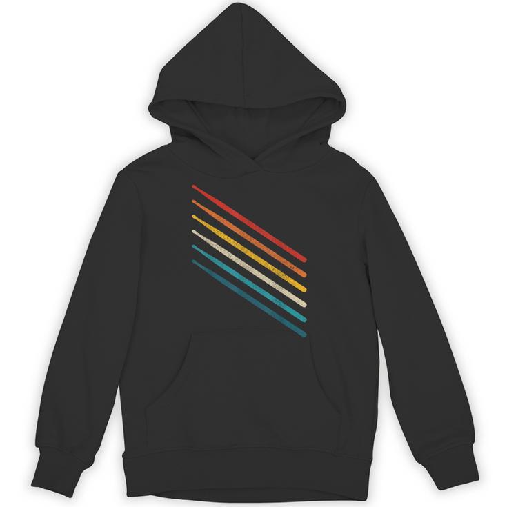 Drummer Drum Kit Vintage Retro Drummer Unisex Hoodie