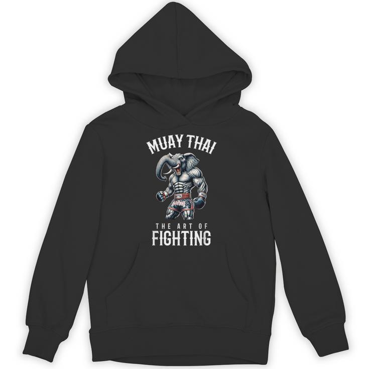 Elephant Muay Thai Kickboxing And Elephant Thai Boxing Unisex Hoodie