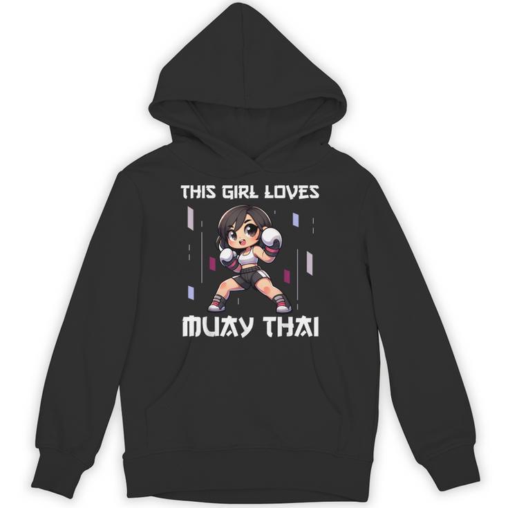 This Girl Loves Muay Thai Muay Thai Girls Kids Unisex Hoodie