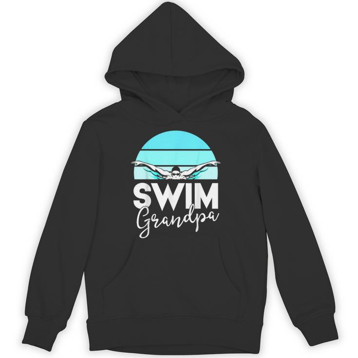 Grandpa Papa Swimming Meet Swimmer Swim Team Shirt Unisex Hoodie