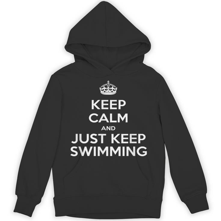 Keep Calm & Just Keep Swimming Unisex Hoodie