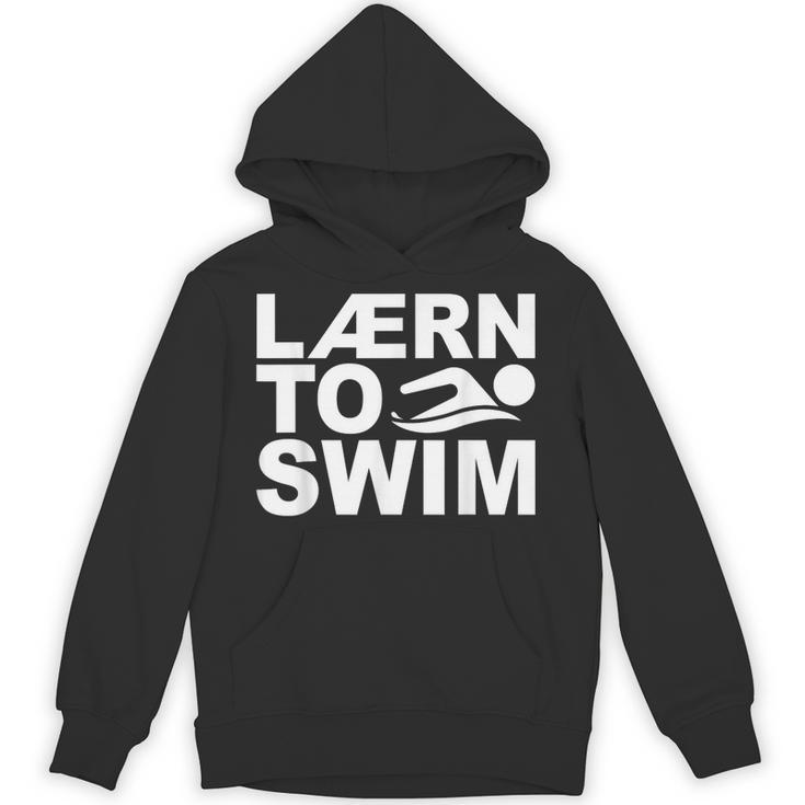 Learn To Swim Swimming Graphic Unisex Hoodie