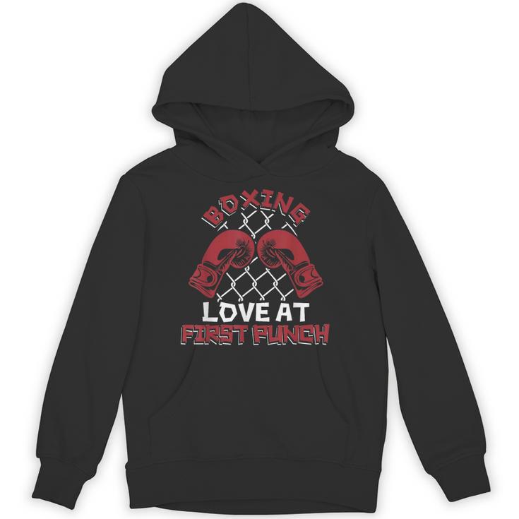 Love At First Punch Professional Boxer Muay Thai Boxing Unisex Hoodie