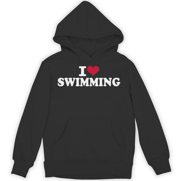 I Love Swimming Unisex Hoodie