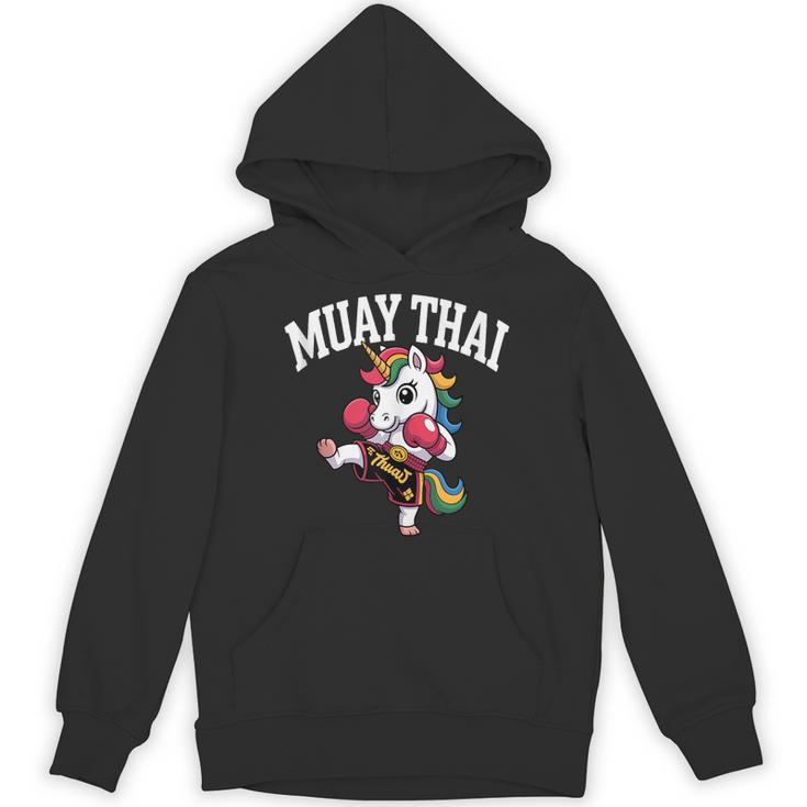 Muay Thai Art For Girls Kids Women Mixed Martial Arts Unisex Hoodie