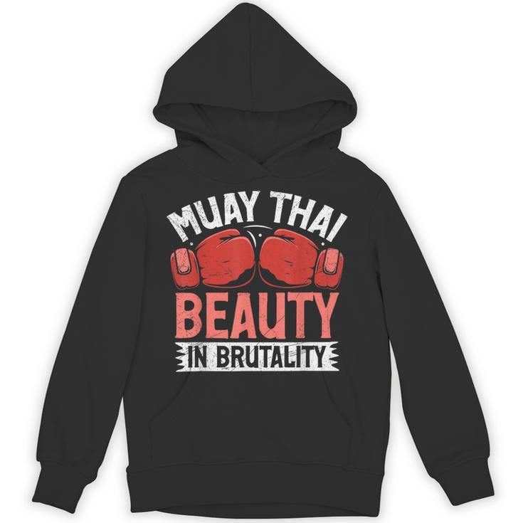 Muay Thai Beauty In Brutality Muay Thai Unisex Hoodie