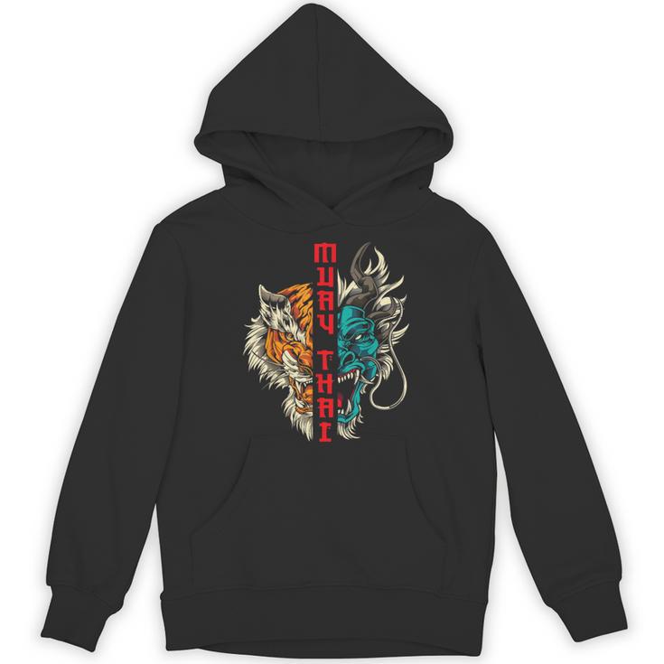 Muay Thai Thai Boxing Dragon Tiger Unisex Hoodie