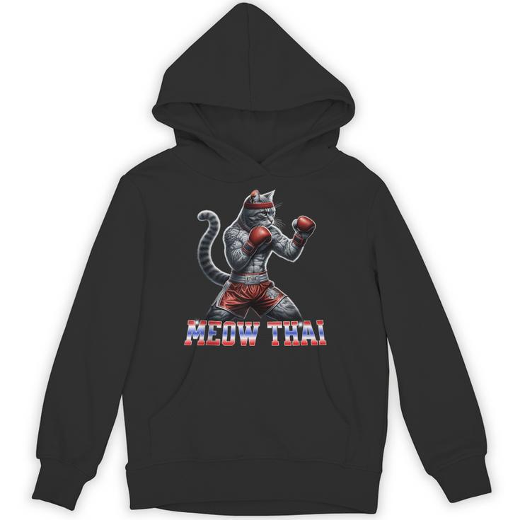 Muay Thai Cat Meow Thai Boxing Unisex Hoodie
