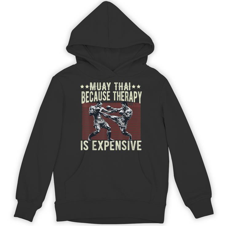 Muay Thai Fighter For Men Dad Boys Thai Kickboxing Fighting Unisex Hoodie