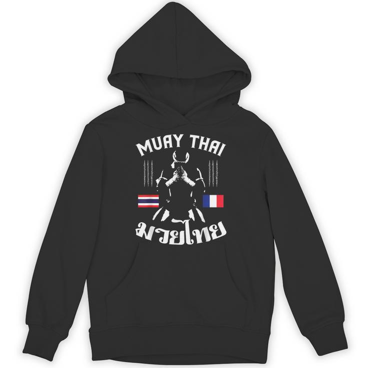 Muay Thai France French Flag Martial Arts Thai Boxing Coach Unisex Hoodie