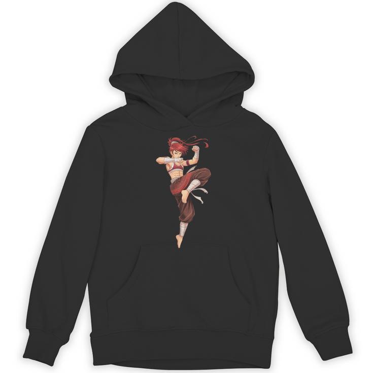 Muay Thai Girl Anime Japan Thaiboxer Kickboxing Muay Thai Unisex Hoodie