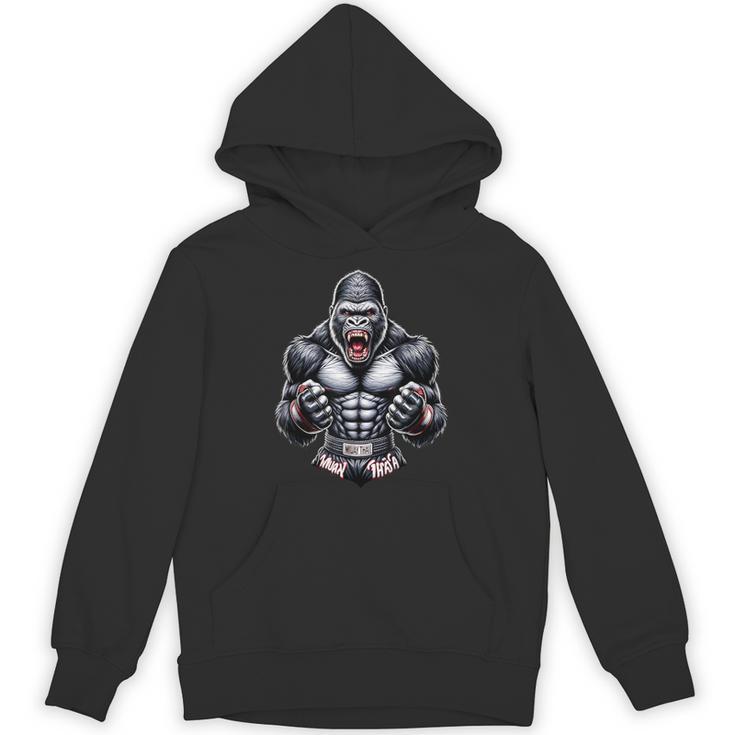 Muay Thai Gorilla Thai Boxing And Fighting Unisex Hoodie