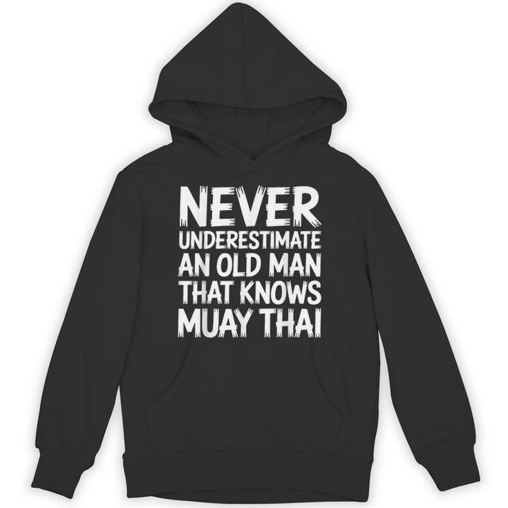 Muay Thai For Grandpa Men Mixed Martial Arts Unisex Hoodie