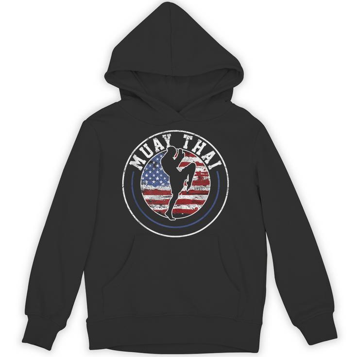 Muay Thai Kickboxing Vintage Unisex Hoodie