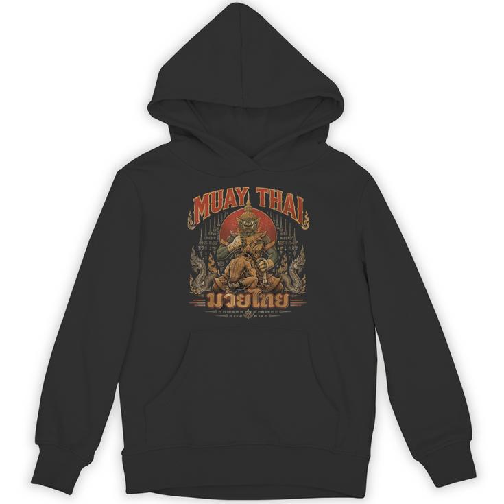 Muay Thai Life Vintage Thai Boxing Nak Muay Thai Giant Unisex Hoodie