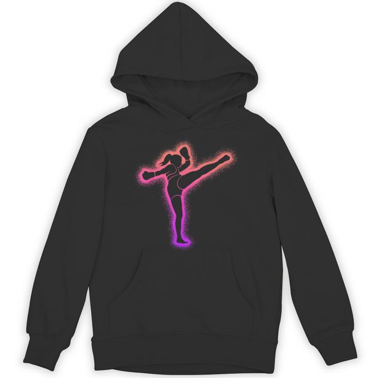 Muay Thai Martial Arts Kickboxer Women Girls Kickboxing Unisex Hoodie