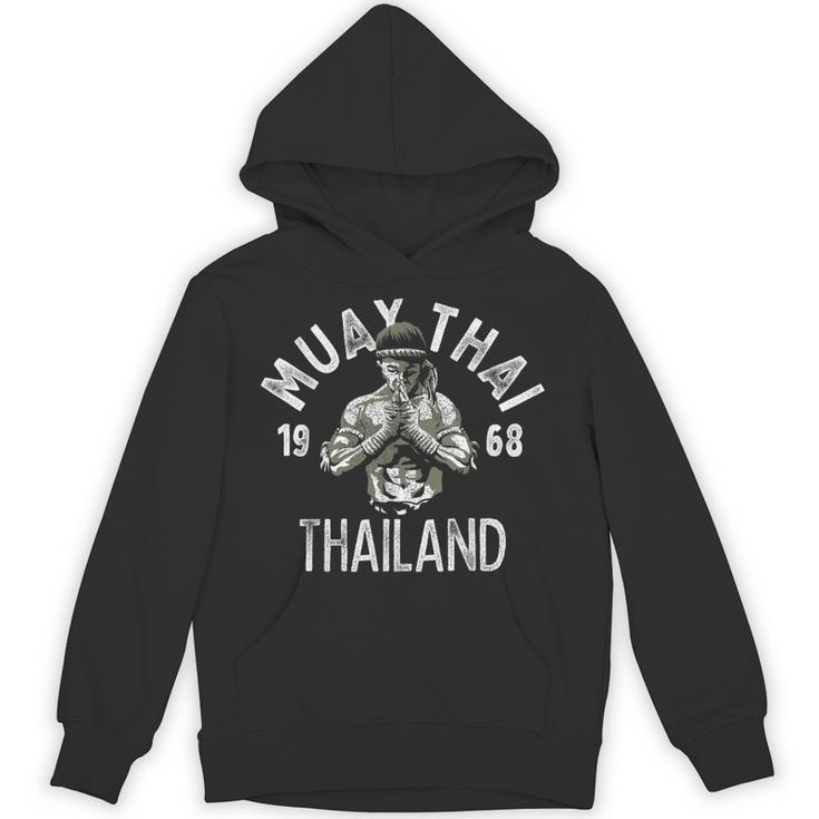 Muay Thai Thailand Vintage Tiger Fighter Training Small Unisex Hoodie