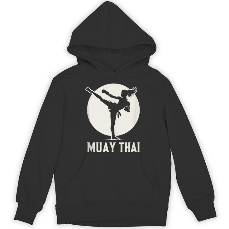 Muay Thai Woman Image Unisex Hoodie