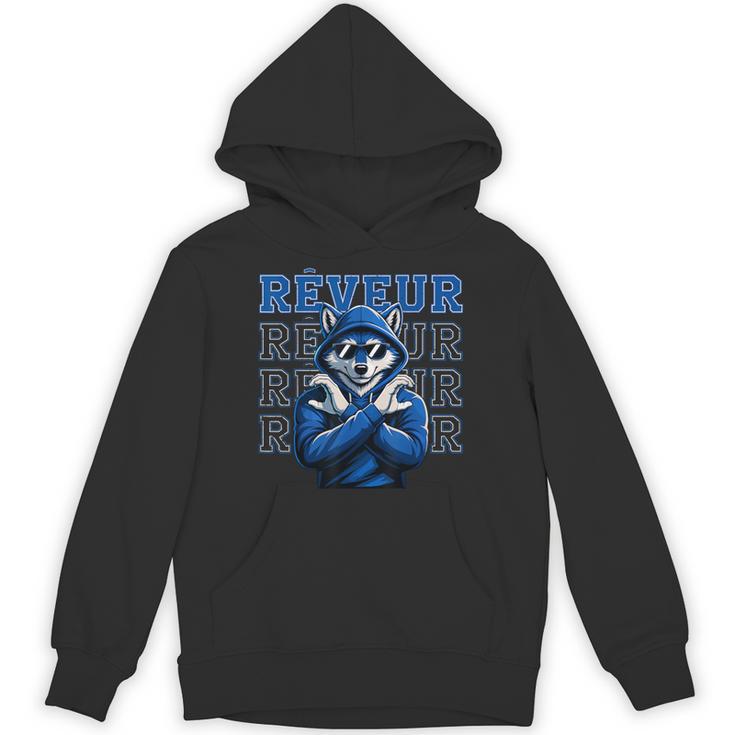 Reveur House Of Dreamers School Spirit Vintage Blue Wolf Hoodie