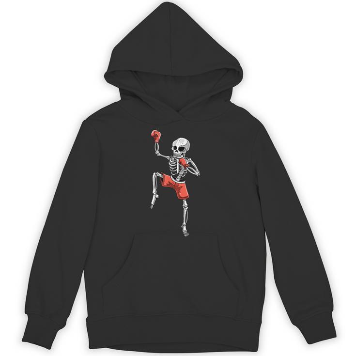 Skeleton Muay Thai Halloween Kickboxing MMA Fighter Costume Unisex Hoodie