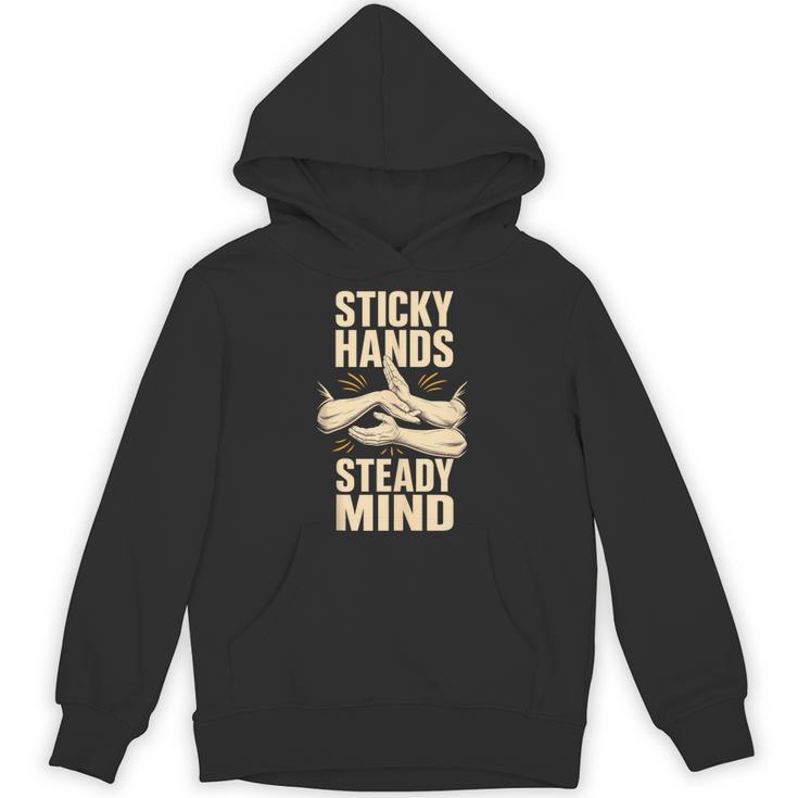 Sticky Hands Steady Mind Muay Thai Boxing Sleeveless Unisex Hoodie