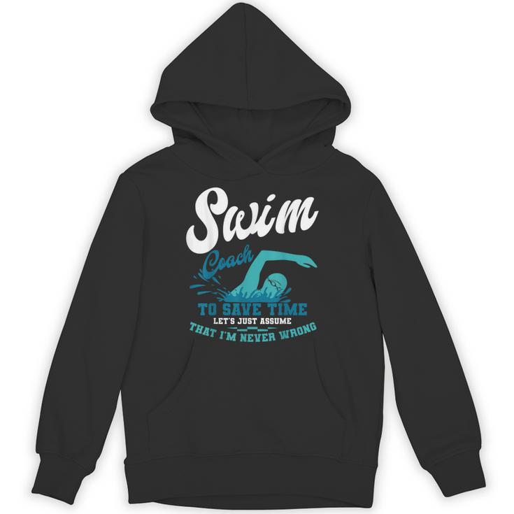 Swim Coach Swimming Lesson Sport Professional Instructor Unisex Hoodie