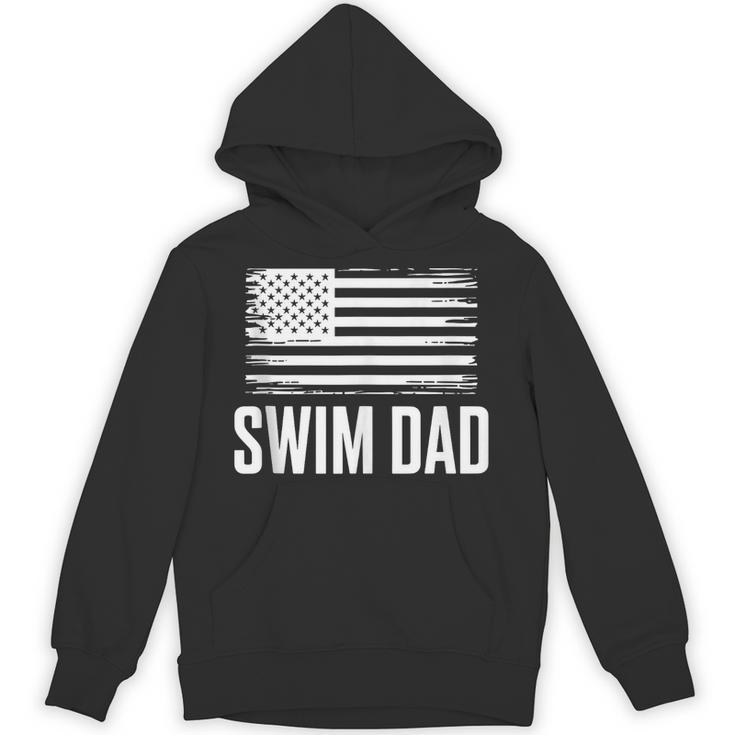 Swim Dad Art For Dad Father Men Swim Team Dad Swimming Coach Unisex Hoodie