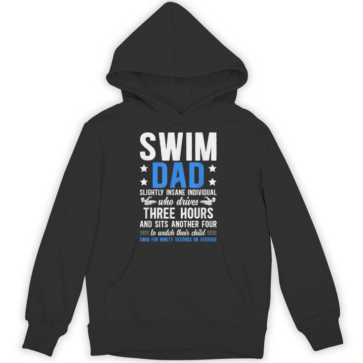 Swim Dad Definition Dad Of A Swimmer Father Swimming Dad Unisex Hoodie
