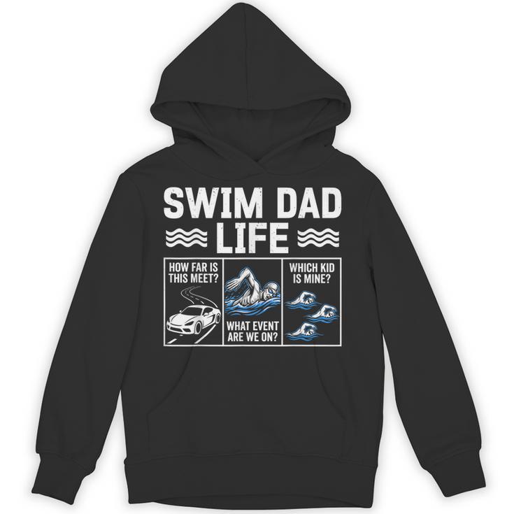 Swim Dad Life Swimmer Father's Day Swimming Daddy Unisex Hoodie
