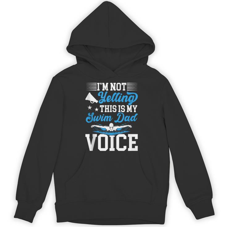 Swim Dad Voice Swimming Dad Of A Swimmer Father Unisex Hoodie, trending gift