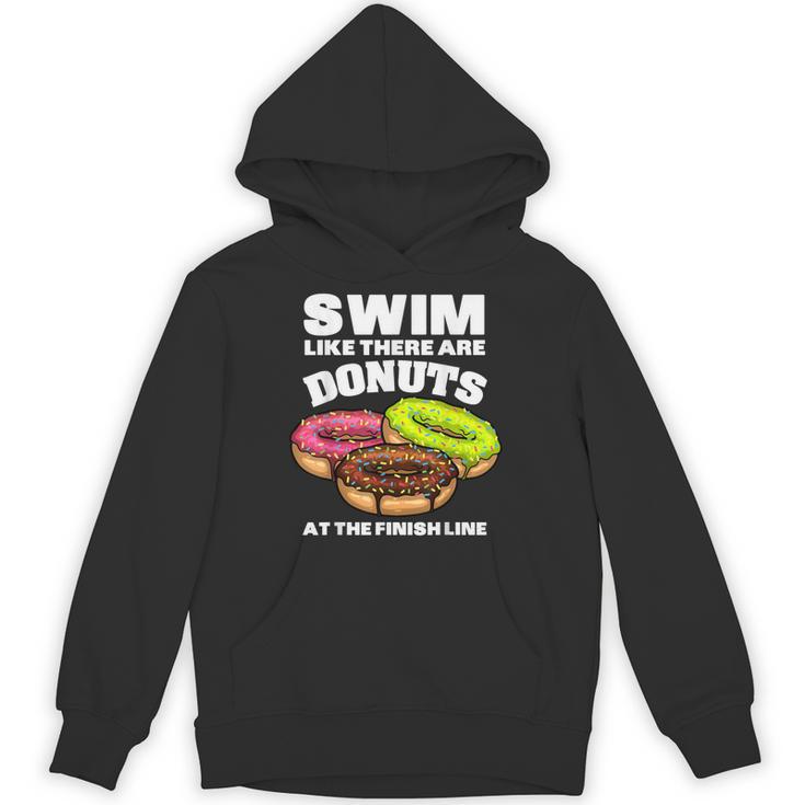 Swimming Donut Men Women Swimmer Sports Athlete Unisex Hoodie, trending gift