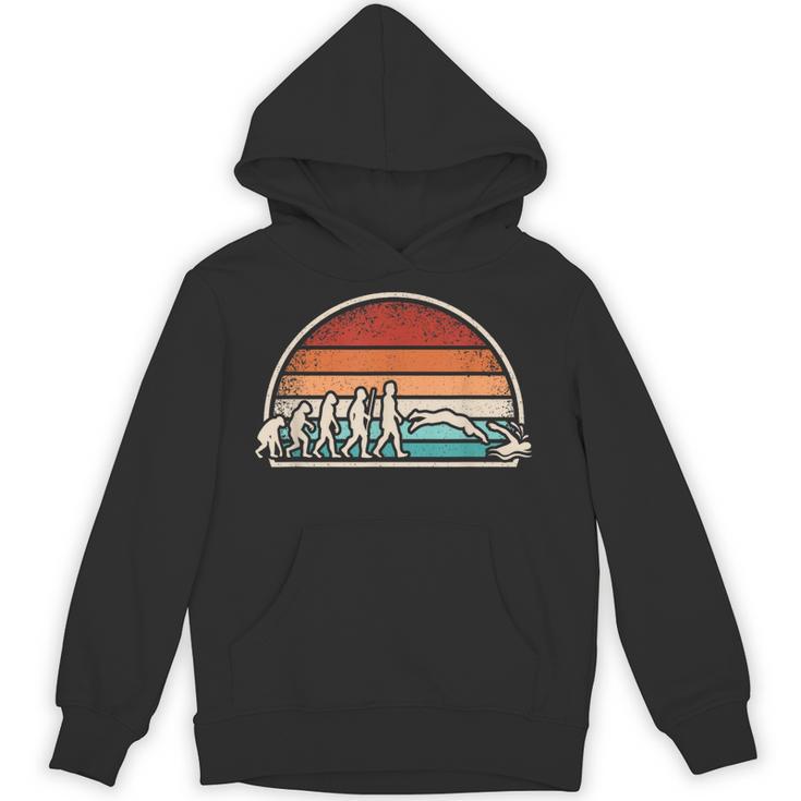 Swimming Evolution Retro Swim Swimmer Men Women Unisex Hoodie