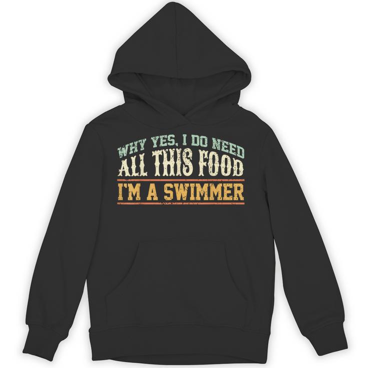 Swimming Swimmer Eating Swim Unisex Hoodie