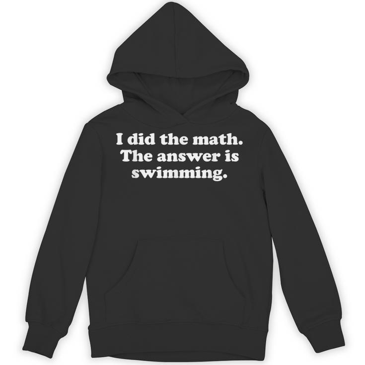 Swimming Or Swimmer Swim Coach Men Women Girls Boys Unisex Hoodie