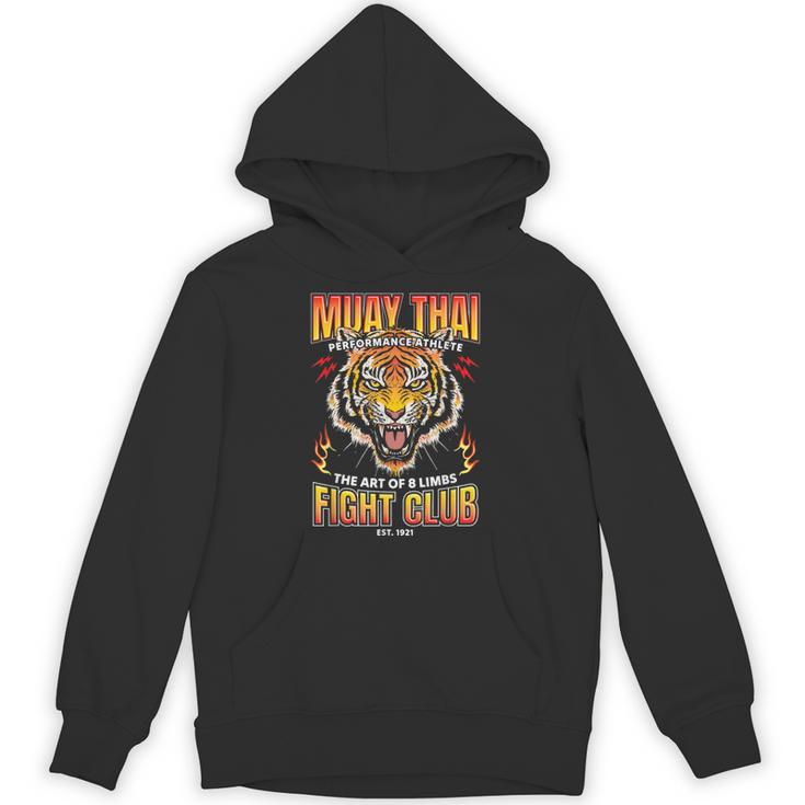 Vintage Muay Thai Twin Tiger Art Of 8 Limbs Unisex Hoodie